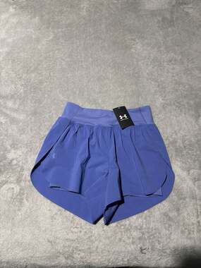 Under Armour Women's Flex Woven 2-in-1 Running Shorts - Starlight Blue Medium